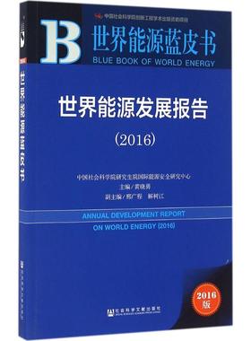 世界能源发展报告.20162016版 黄晓勇 主编 著 经济理论经管、励志 新华书店正版图书籍 社会科学文献出版社