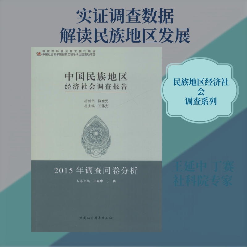 中国民族地区经济社会调查报告 2015年调查问卷分析 王延中,丁赛 编 世界及各国经济概况经管、励志 新华书店正版图书籍