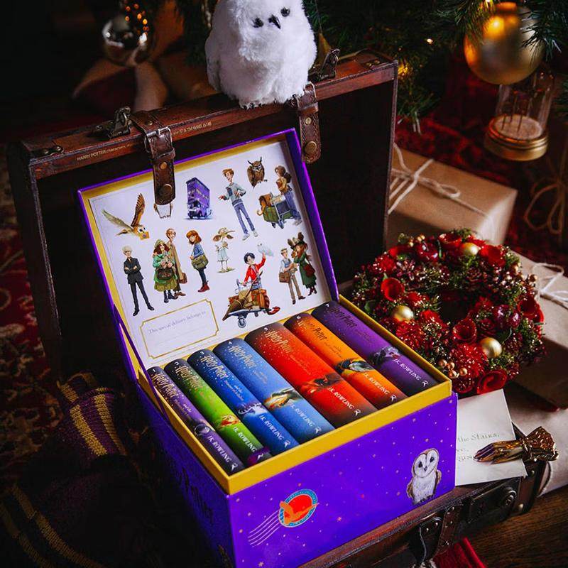 赠卡包+咒语卡+徽章】哈利波特猫头鹰邮筒全套1-7册 英文版精装礼盒JK罗琳原版魔幻小说儿童故事书 Harry Potter Owl Post Box Set,书籍/杂志/报纸,儿童读物原版书,淘宝优惠券,粉丝福利购,淘宝优惠卷
