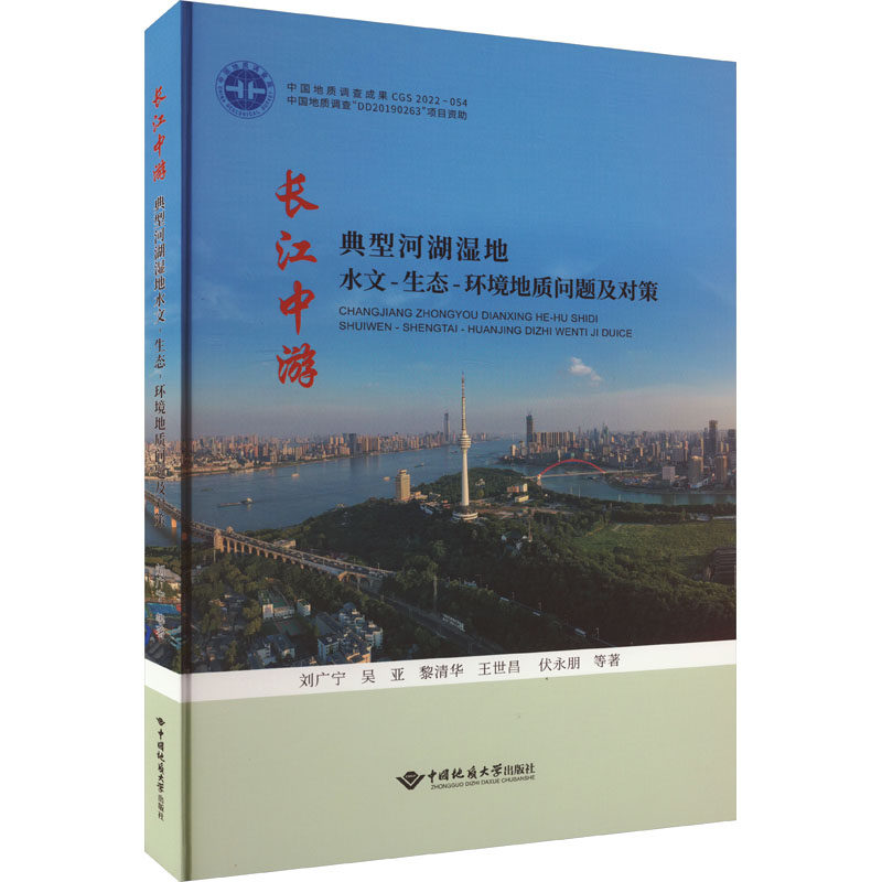 长江中游典型河湖湿地水文生态环境地质问题及对策 刘广宁 等 著 环境科学专业科技 新华书店正版图书籍 中国地质大学出版社