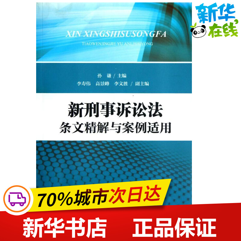 新刑事诉讼法条文精解与案例适用 孙谦 著作 法学理论社科 新华书店正版图书籍 中国检察出版社