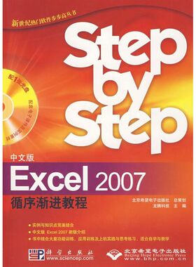 中文版EXCEL 2007循序渐进教程（1CD） 龙腾科技 著作 著 计算机系统结构（新）专业科技 新华书店正版图书籍 科学出版社
