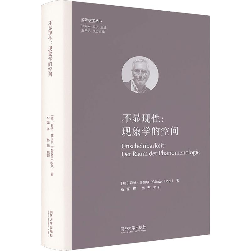 不显现性：现象学的空间（欧洲学术丛书） (德)君特·菲加尔 著 石磊 译 伦理学社科 新华书店正版图书籍 同济大学出版社 - 实物图