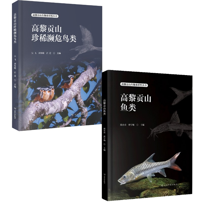 (2册)高黎贡山鱼类+高黎贡山珍稀濒危鸟类 陈小勇,曾宇旸 主编 生命科学/生物学专业科技 新华书店正版图书籍 云南科技出版社