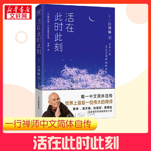 活在此时此刻 (法)一行禅师(Thich Nht Hnh) 著 龙彦 译 心灵与修养社科 新华书店正版图书籍 天津人民出版社