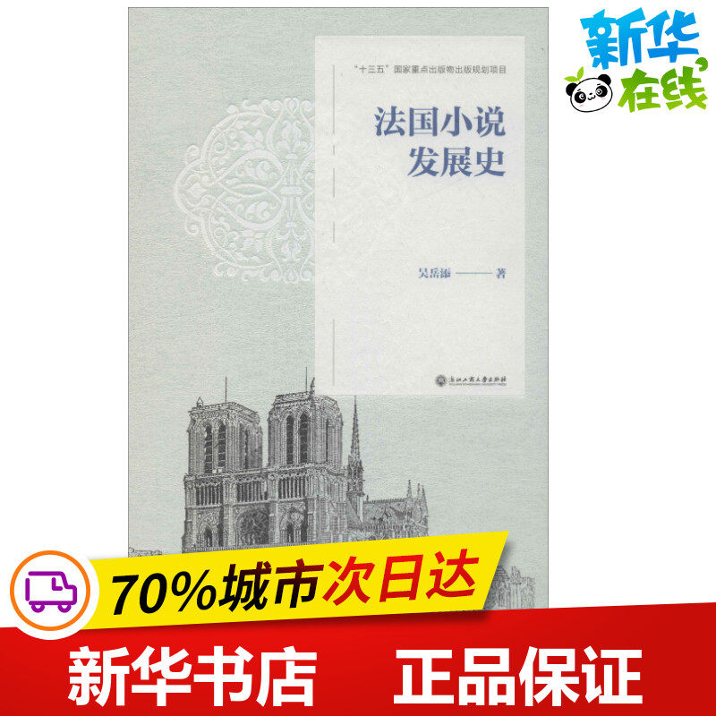 法国小说发展史 吴岳添 著 文学理论/文学评论与研究文学 新华书店正版图书籍 浙江工商大学出版社