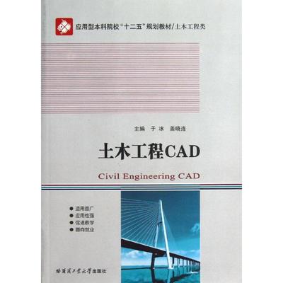 土木工程CAD 于冰//盖晓连 著 大学教材大中专 新华书店正版图书籍 哈尔滨工业大学出版社