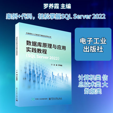数据库原理与应用实践教程(SQL Server2022) 罗养霞 主编 编 大学教材大中专 新华书店正版图书籍 电子工业出版社
