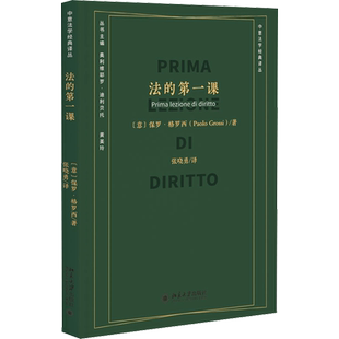 法的第一课 (意)保罗·格罗西 著 张晓勇 译 法律知识读物社科 新华书店正版图书籍 北京大学出版社