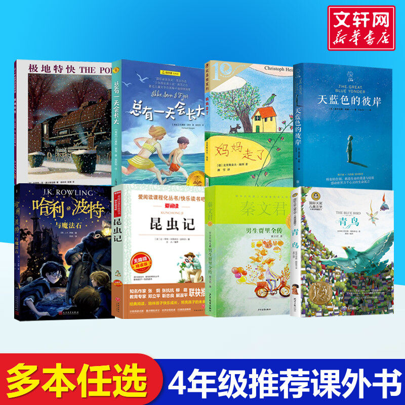 四年级阅读课外书必读哈利波特与魔法石总有一天会长大妈妈走了极地特快昆虫记天空在脚下男生贾里全传绿山墙的安妮青鸟