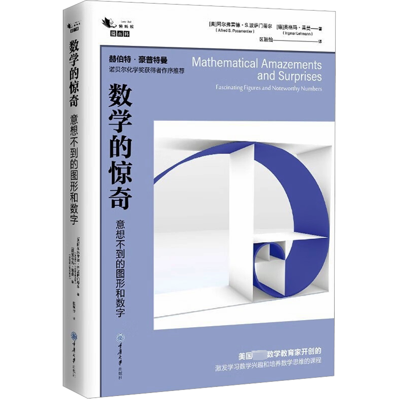数学的惊奇 意想不到的图形和数字 赫伯特·豪普特曼 诺贝尔化学奖获得者作序推荐 美国数学教育家开创激发学习数学兴趣思维课程