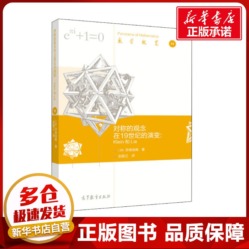 对称的观念在19世纪的演变:Klein和Lie (俄罗斯)I.M.亚格洛姆 著 严加安,季理真 编 赵振江 译 数学文教 新华书店正版图书籍图片