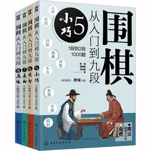 围棋从入门到九段:段位提升4000题(全4册) 陈禧,胡啸城,卫泓泰 著 体育运动(新)文教 新华书店正版图书籍 化学工业出版社