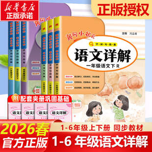 2026春新版黄冈小状元语文详解数学详解五年级上册 一二三四六年级上册下册人教版字词句段篇 教材全解寒假作业同步字帖作文作业本