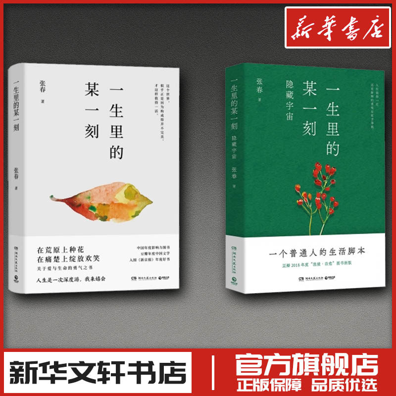 张春作品2册  一生里的某一刻+一生里的某一刻 隐藏宇宙 张春 著等 现代/当代文学文学 新华书店正版图书籍 湖南文艺出版社