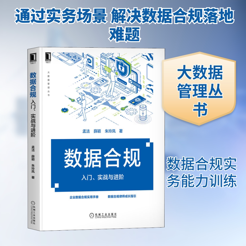 数据合规 入门、实战与进阶 孟洁,薛颖,朱玲凤 著 企业经营与管理专业科技 新华书店正版图书籍 机械工业出版社