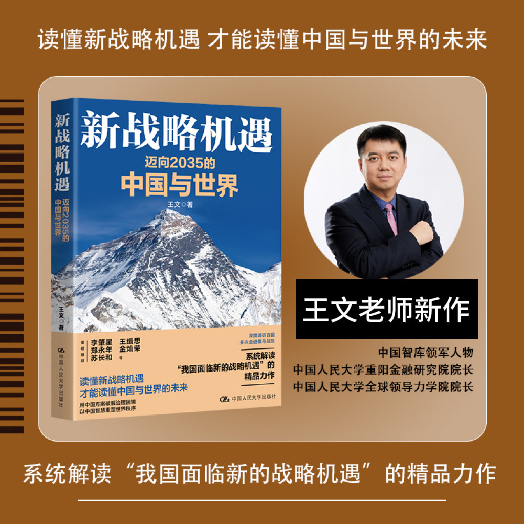 新战略机遇：迈向2035的中国与世界读懂新战略机遇才能读懂中国与世界的未来用中国方案破解治理困境以中国智慧重塑世界秩序正版