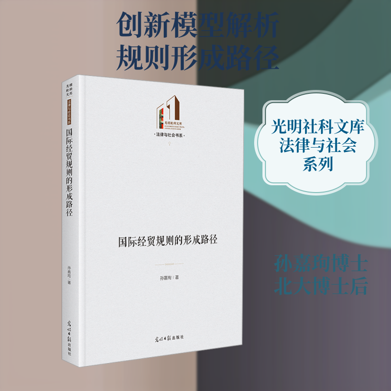 国际经贸规则的形成路径   光明社科文库·法律与社会  经济  国际制度 孙嘉珣 著 计算机软件工程（新）经管、励志