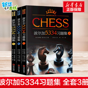 国际象棋实战宝典波尔加5334习题集(全3册) (匈)拉斯洛·波尔加 著 叶江川,郭宇 译 体育运动(新)文教 新华书店正版图书籍