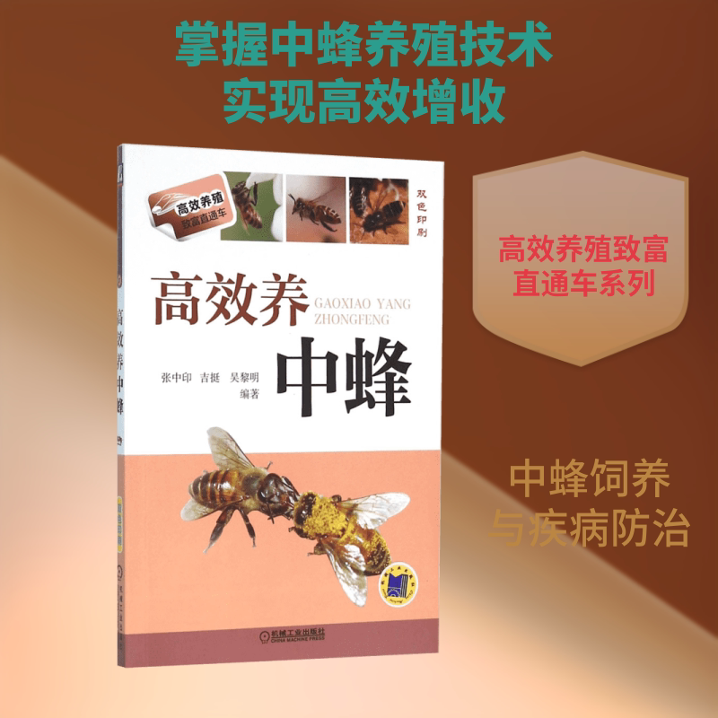 高效养中蜂蜜蜂养殖技术书籍养蜂书籍全套实用手册中华蜂土蜂中蜂饲养新技术中蜂养殖技术书籍养蜂书技术书籍新华书店正版图书籍