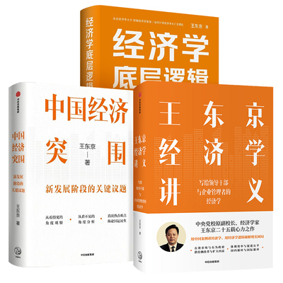 王东京经济学讲义+中国经济突围+经济学底层逻辑 王东京 著 经济理论经管、励志 新华书店正版图书籍 中信出版社等
