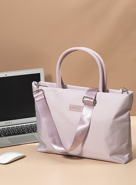 笔记本电脑包女士手提适用苹果macbook联想小新pro16华为matebook14s平板macair13.3寸戴尔xps15.6收纳通勤