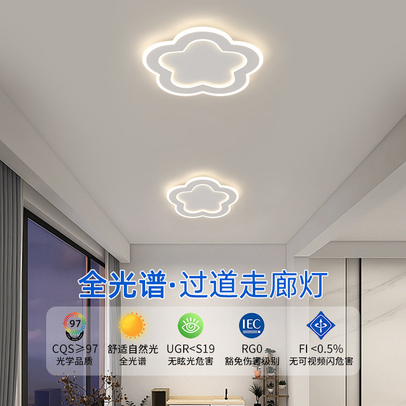 走道灯走廊灯简约现代2025新款网红入户门口玄关阳台led吸顶小灯