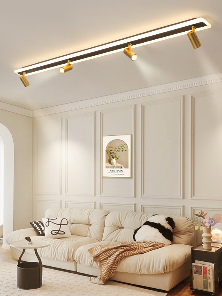 Spotlight LED ceiling lantern household corridor light strip shape no main light living room lighting long strip light installation track light