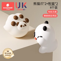 [4 пакета] Бесплатная замена 3M -клея (2 стиля когтя + 2 стиля панды)