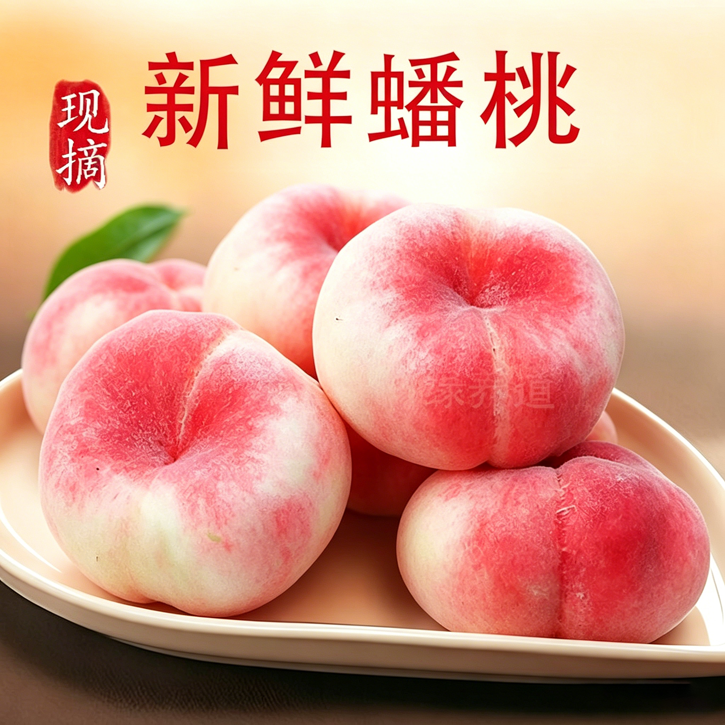 【顺丰快递】北京平谷蟠桃5斤/2斤扁桃子水蜜桃新鲜水果