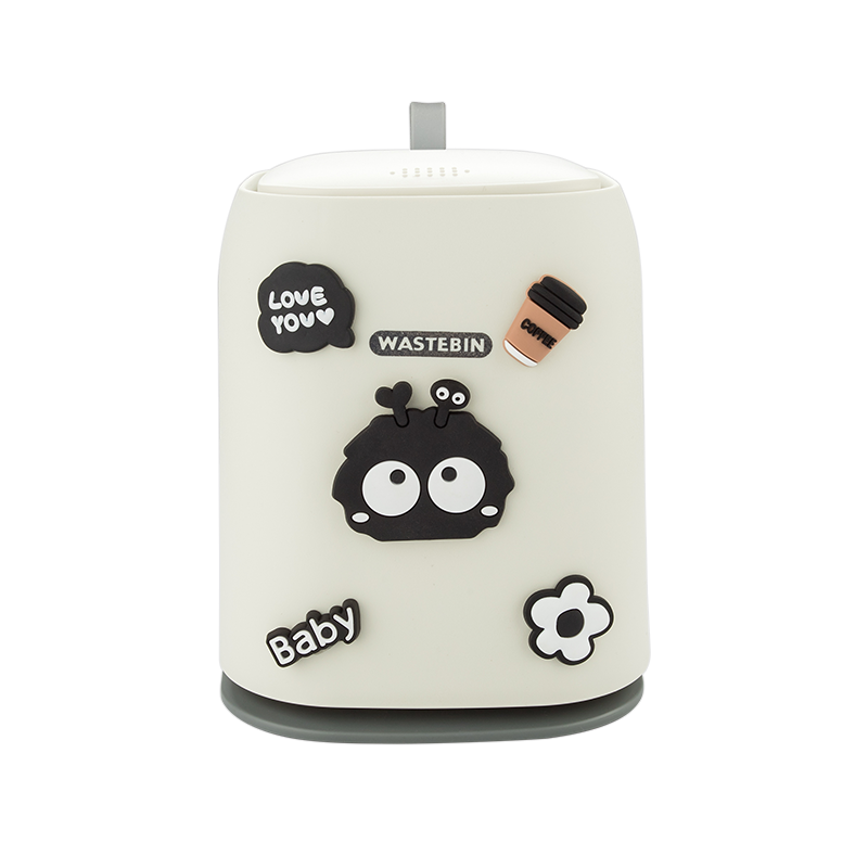 可爱煤球车载垃圾桶汽车内用后排储物置物桶车上挂式收纳桶装饰