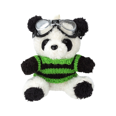 高级感熊猫汽车出风口摆件装饰