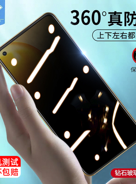 oppof19s防窥钢化膜全屏覆盖满版CPH2223抗摔爆指纹磨砂玻璃膜f19s高清防偷看窃抗蓝光oppo正装手机屏保贴膜
