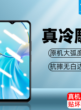 vivot3lite钢化膜全屏覆盖满版V2338防蓝光V2356防摔防爆高清玻璃膜t3x防指纹磨砂vivot3x手机屏保贴膜t3lite