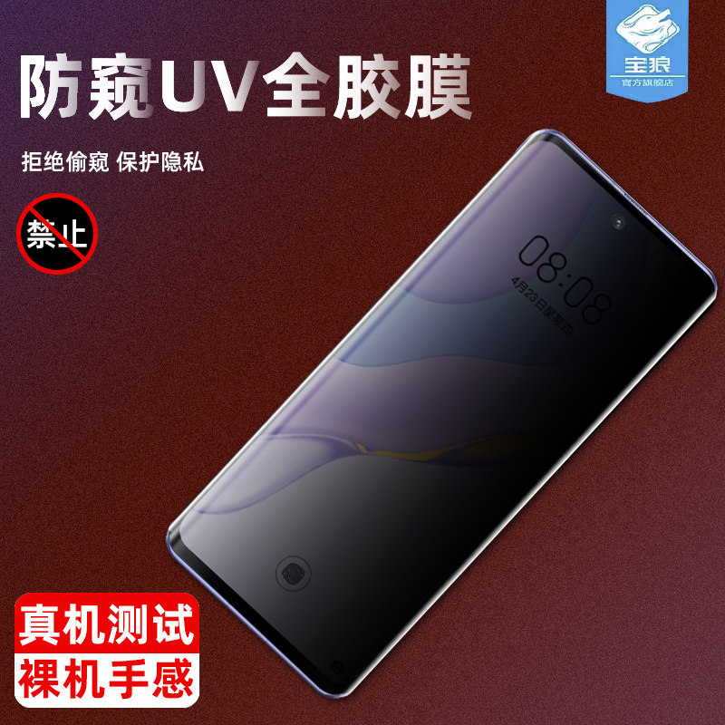 华为轻奢风贴合抗指纹防窥钢化膜