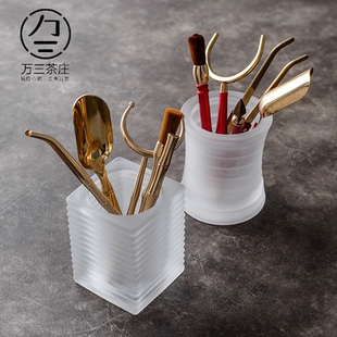 玻璃茶道六君子套装功夫茶具配件6君子大全泡茶工具茶夹勺茶刀
