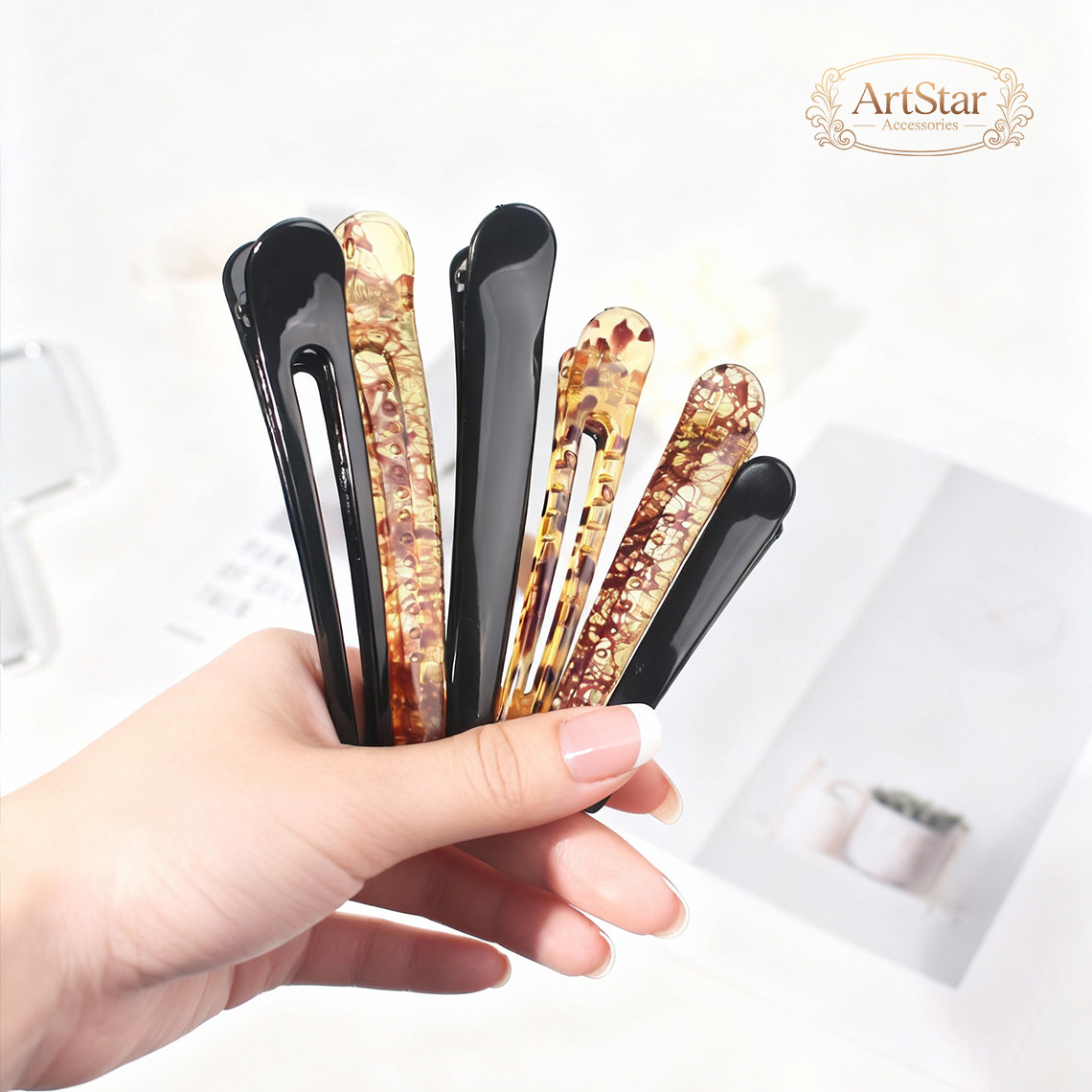 AS韩日碎发整理神器鸭嘴夹