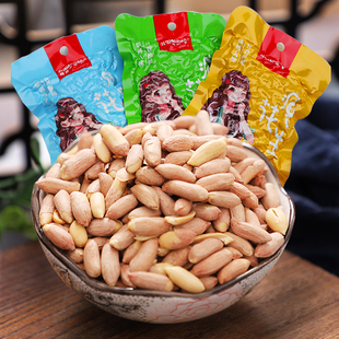 阿狸笑笑熟多味瘪花生米椒盐味蒜香味酥脆小瘪子花生仁休闲小零食