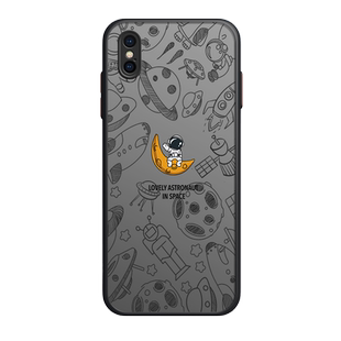 太空人iphonex手机壳xr苹果x保护套xs个性xsmax新款肤感iphonexr女男iphonexs个性创意卡通潮牌xmax潮