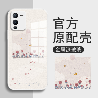 玫瑰画框适用vivos16手机壳麦s15pro保护套s12/s6新款s7e活力版s7t液态玻璃s1/s9/s10女男全包防摔个性创意