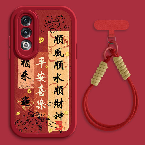 顺财神适用OPPOK12手机壳k11/k11x小羊皮k10pro新款k10x秋冬斜挎挂绳k7女款k12硅胶oppok11可背oppo网红k10