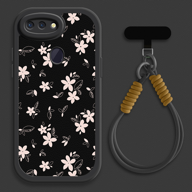 小白花适用oppor17pro手机壳r15标准版小羊皮oppor15梦境版oppor11s新款r17oppo夏天斜挎挂绳r11女款可背