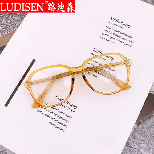 黑框眼镜镜框gm大框眼睛近视