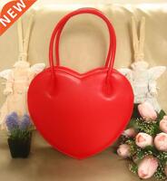 Girls Womens Lolita Sweet Heart Shaped Handbag Makeup Should