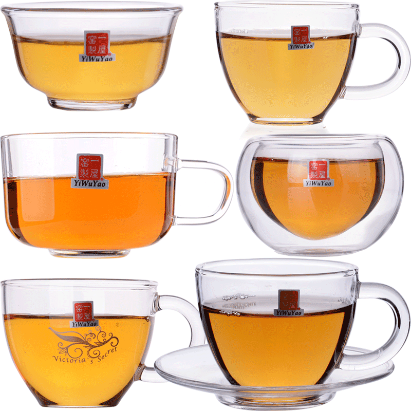 一屋窑功夫茶具玻璃品茗杯