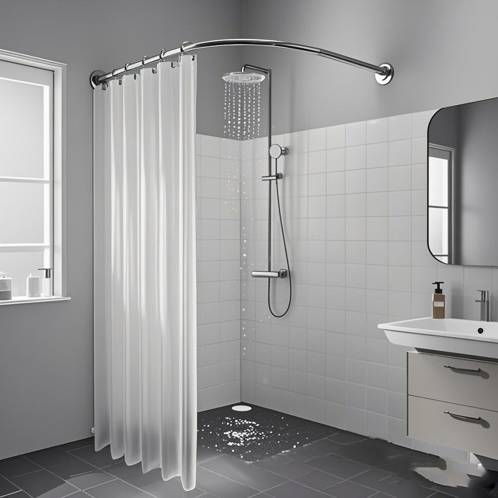 浴室弧形防水双侧磁吸免打孔套装卫生间伸缩不锈钢防霉隔断浴帘