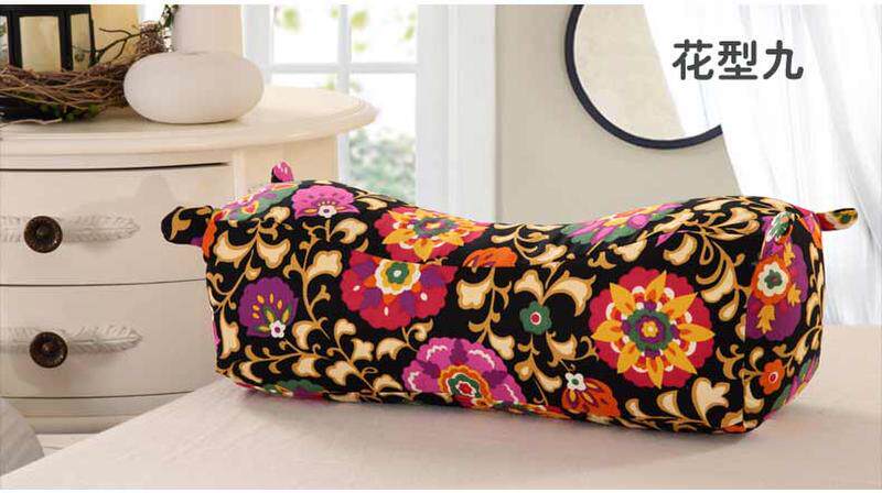 四斤大老虎枕头成人保健枕纯棉老粗布颈椎枕全荞麦枕芯可拆洗