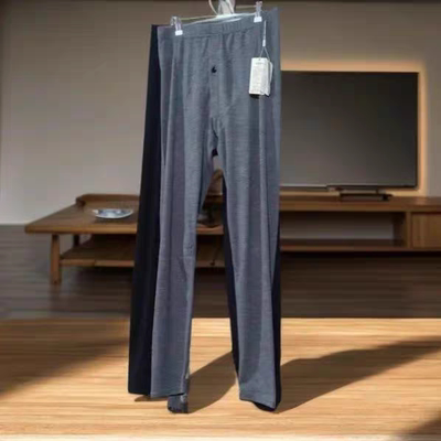 鹿人男士养肤绒单衬裤保暖打底线裤舒适透气时尚秋裤纯色百搭吸汗