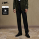 黑色绵羊毛男士 商场同款 西裤 修身 WPF4003 JDV男装 直筒长裤 春秋新品