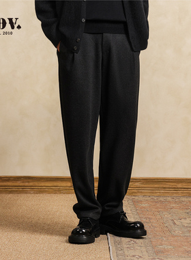 JDV商场同款秋冬宽松休闲裤潮流时尚垂坠感弯刀裤男士长裤WPL57B3